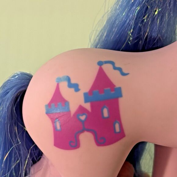 My Little Pony MLP G1 Princess Pony Eyelashes Blue Pink 1991 China Hasbro - Picture 9 of 10